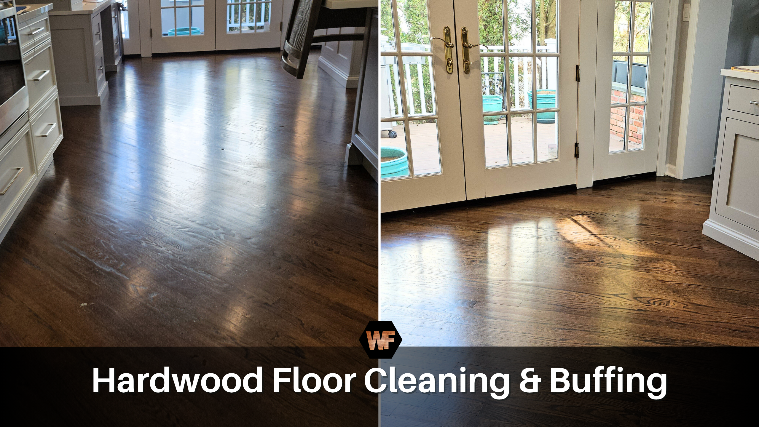  cleaning and buffing hardwood floors for preparing homes for sale